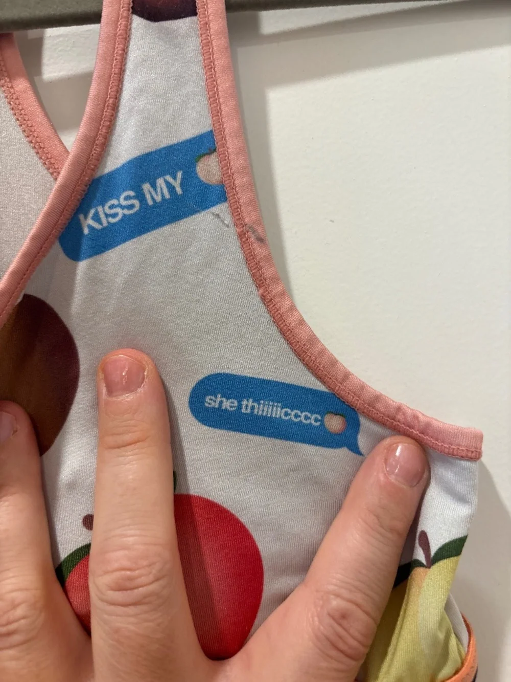 PSD Peach Emoji Sports Bra Medium - Picture 4 of 5
